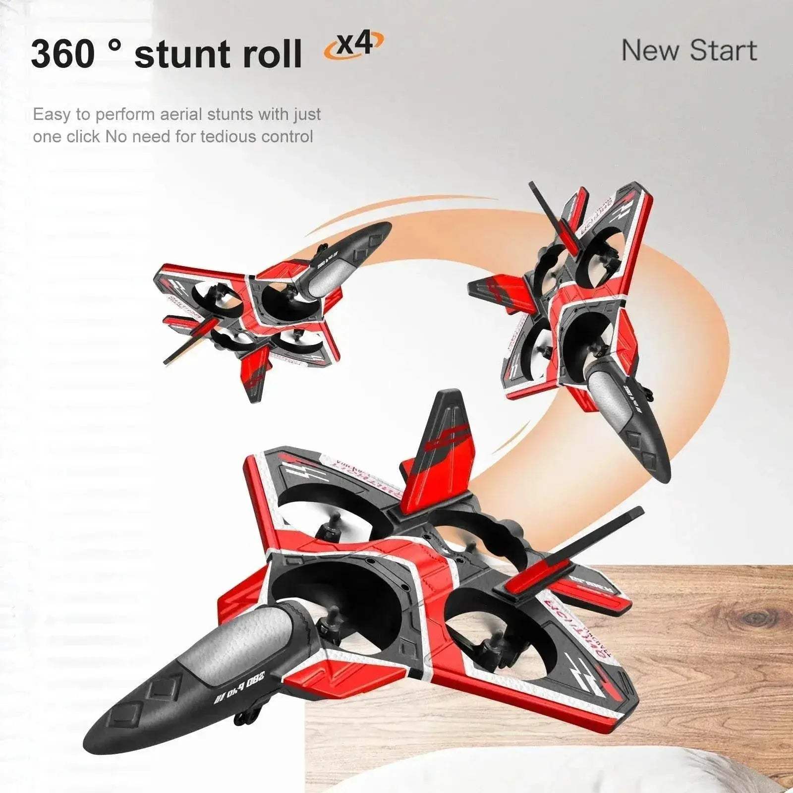  LED Light RC Foam Glider Fighter Airplane Toy for Boys - ToylandEU  -  ToylandEU™