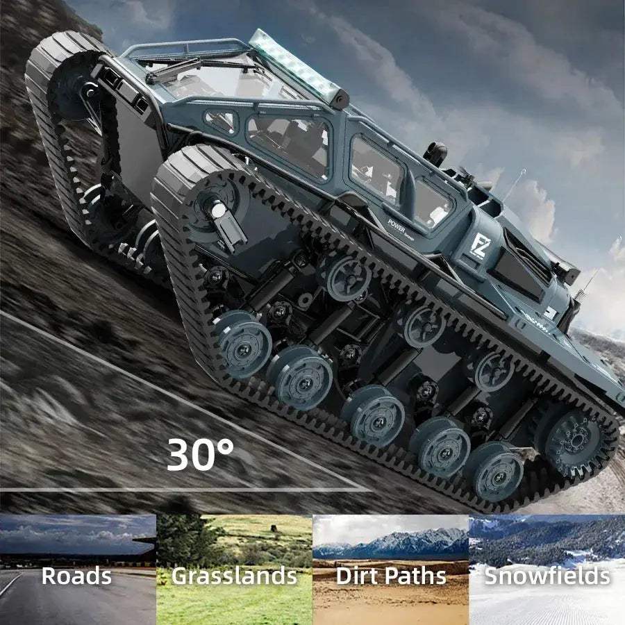 LED Light RC Tank Full Scale Remote Control Off Road - ToylandEU