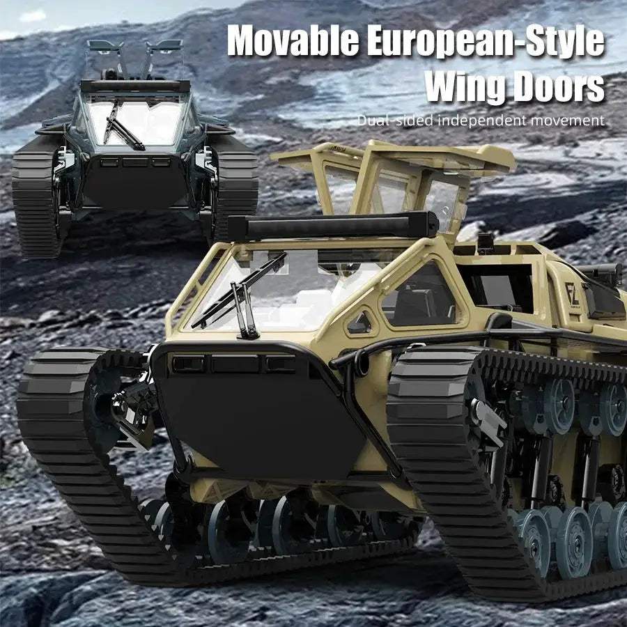 LED Light Remote Control RC Tank Off-Road Vehicle for Kids - ToylandEU