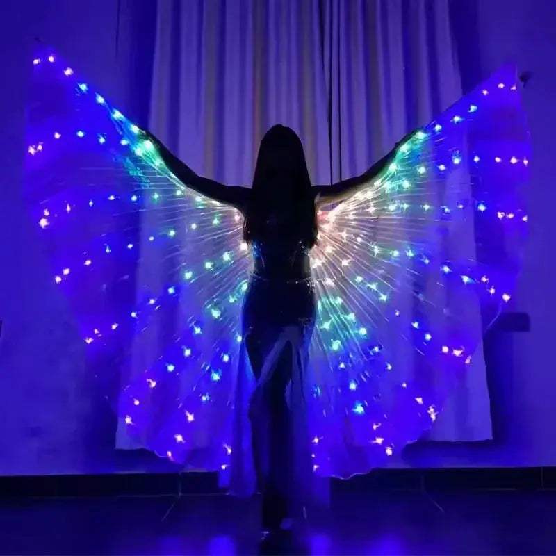 LED Light Up Butterfly Wing Cloak For Dancers And Parties - ToylandEU