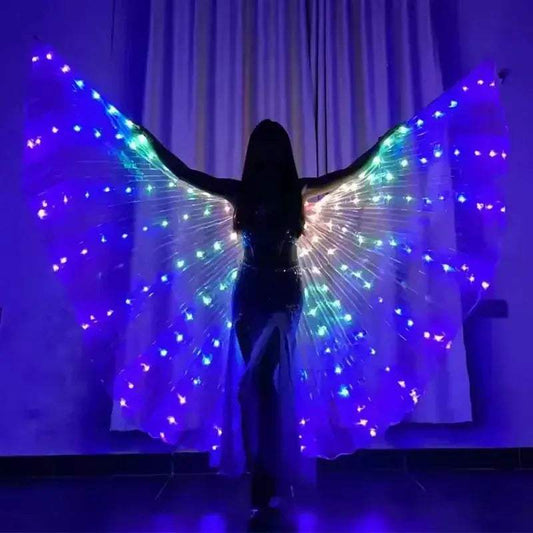 LED Light Up Butterfly Wing Cloak For Dancers And Parties - ToylandEU