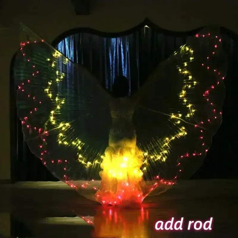 LED Light Up Butterfly Wing Cloak For Dancers And Parties - ToylandEU
