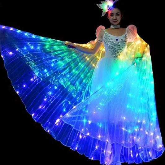  LED Light Up Butterfly Wing Cloak For Dancers Pro -  ToylandEU™