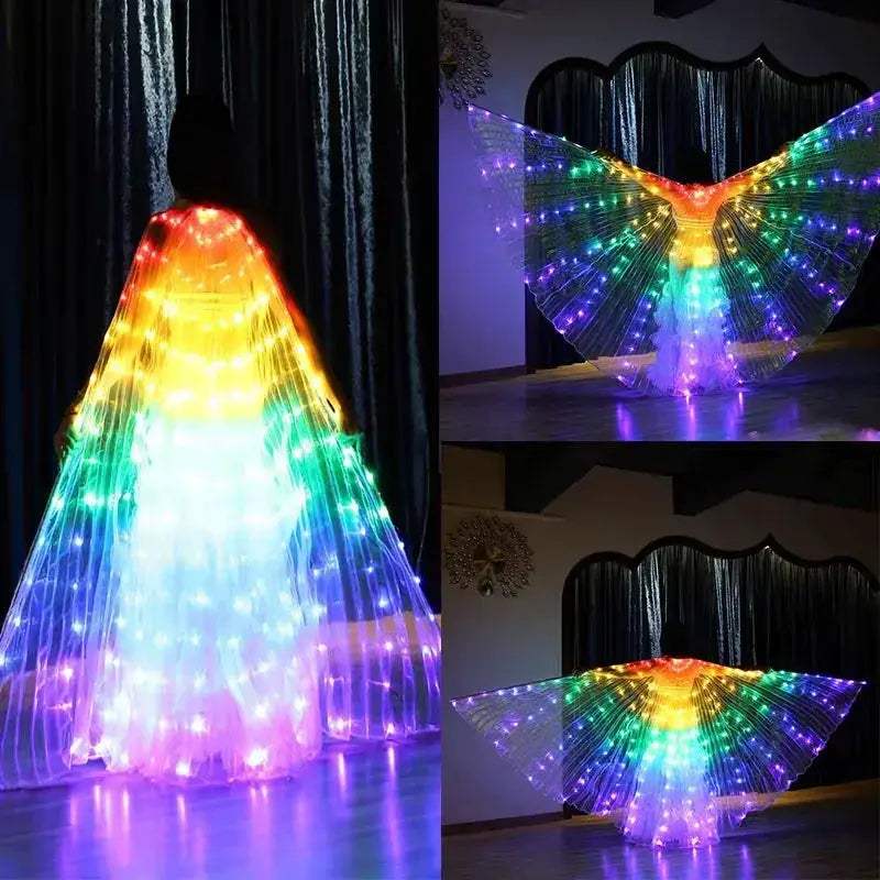 LED Light Up Butterfly Wing Cloak For Stage Performances - ToylandEU