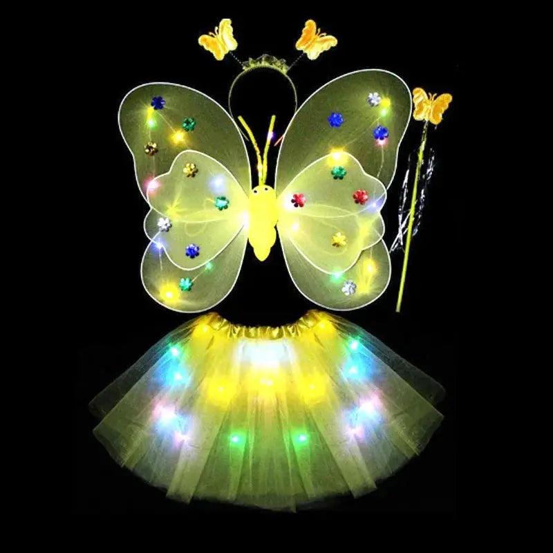  LED Light Up Butterfly Wings Cosplay For Girls Tutu Elite -  ToylandEU™