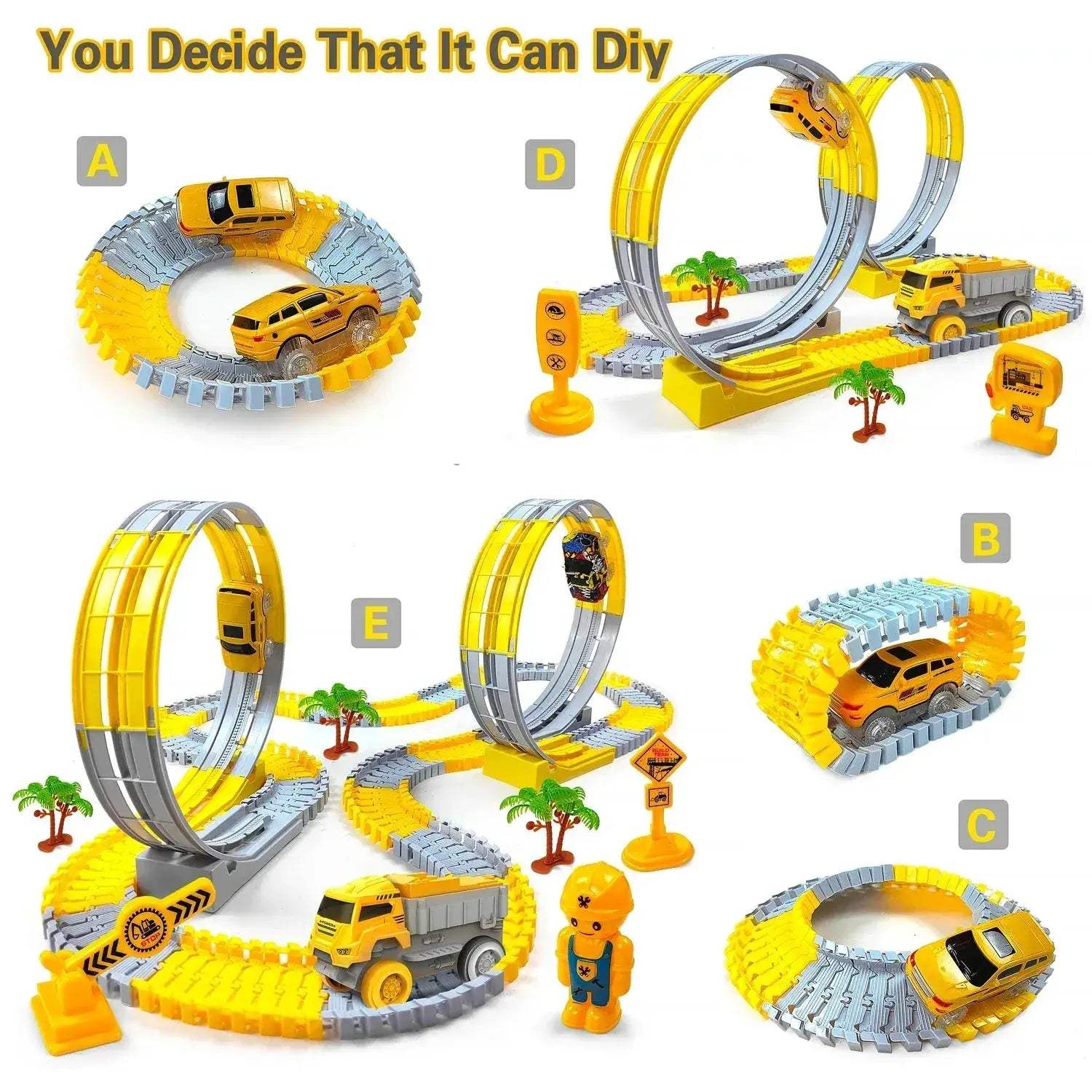 LED Light Up Cars For Glow Race Track Playset Gift - ToylandEU