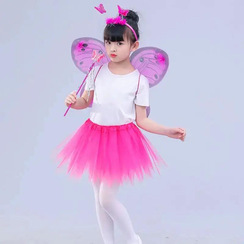  LED Light Up Fairy Costume Butterfly Wings Set Kids -  ToylandEU™