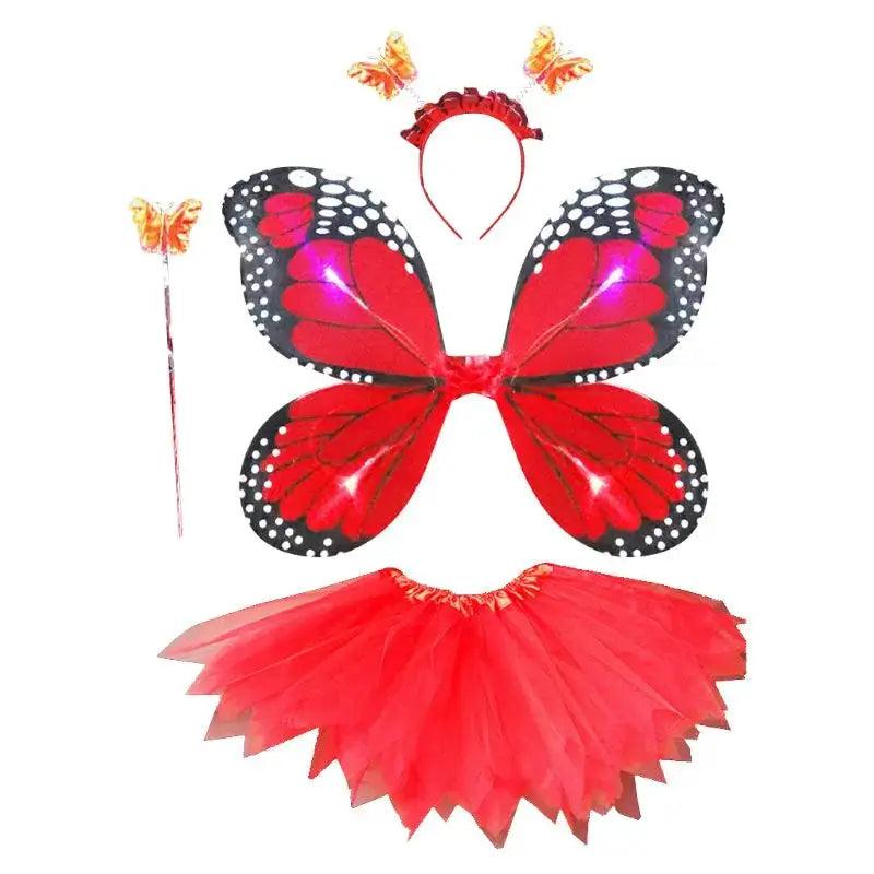  LED Light Up Fairy Costume Butterfly Wings Set Kids -  ToylandEU™