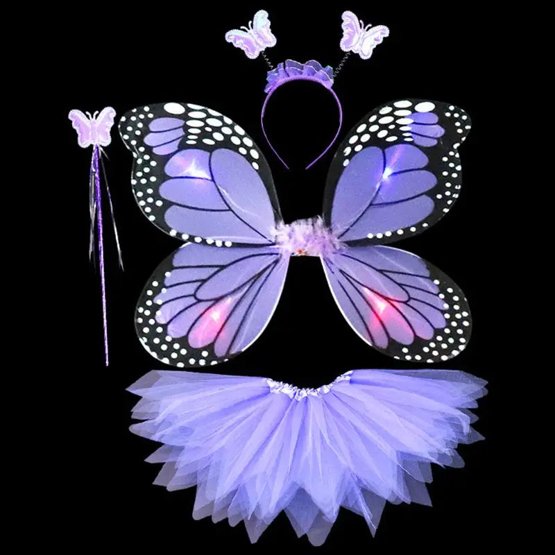 LED Light Up Fairy Costume Set With Butterfly Wings - ToylandEU