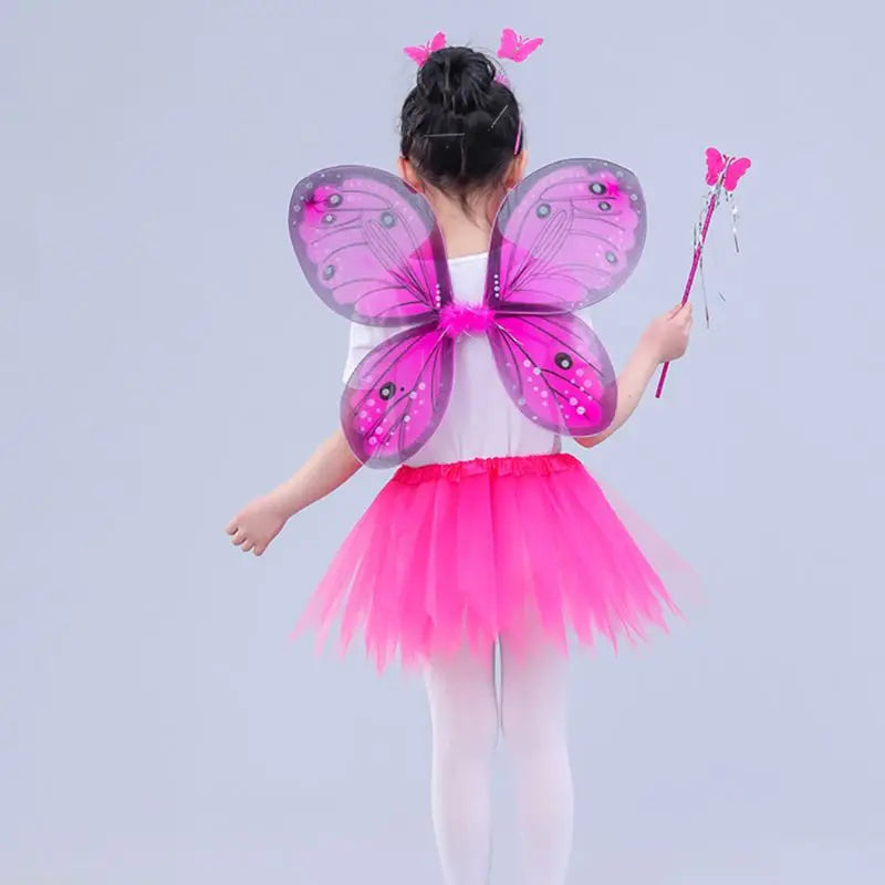 LED Light Up Fairy Costume Set With Butterfly Wings - ToylandEU