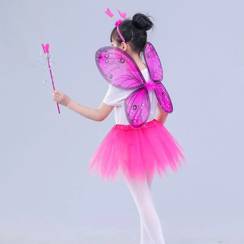 LED Light Up Fairy Costume Set With Butterfly Wings - ToylandEU