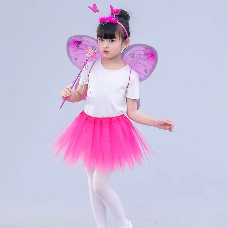 LED Light Up Fairy Costume Set With Butterfly Wings - ToylandEU