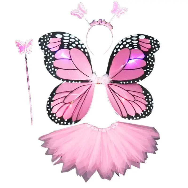 LED Light Up Fairy Costume Set With Butterfly Wings - ToylandEU