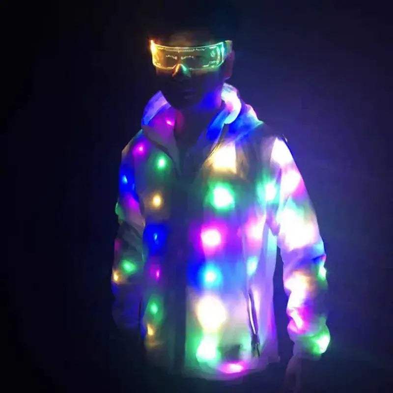 LED Light Up Glow Costume And Glasses Set Waterproof - ToylandEU