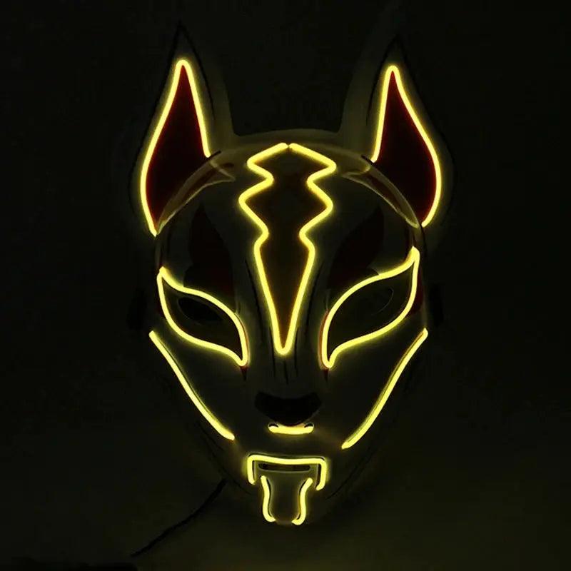  LED Light Up Glow Halloween Fox Mask Cosplay Party -  ToylandEU™