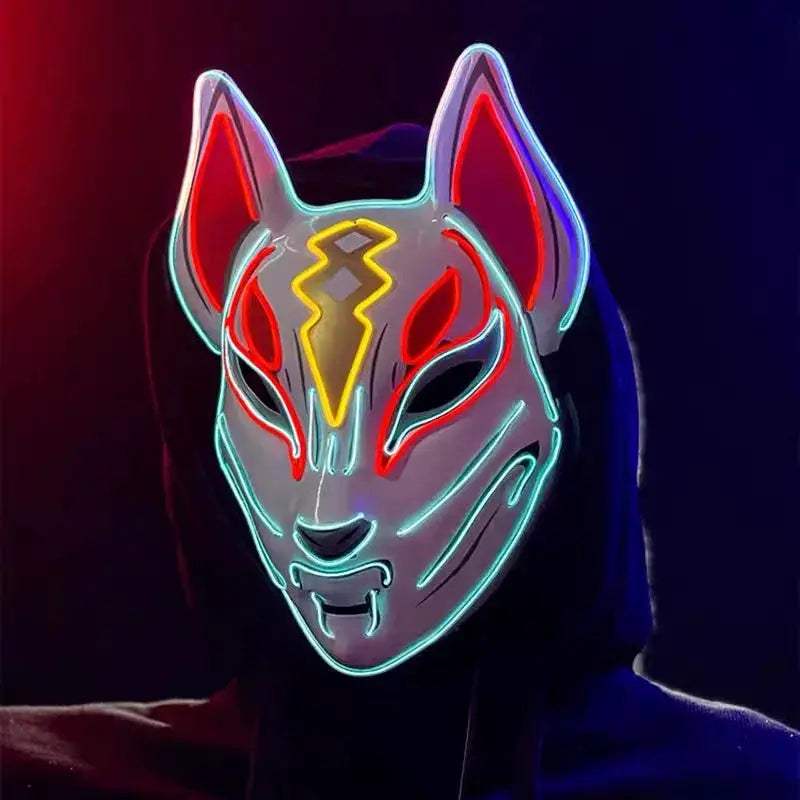  LED Light Up Glow Halloween Fox Mask Cosplay Party -  ToylandEU™