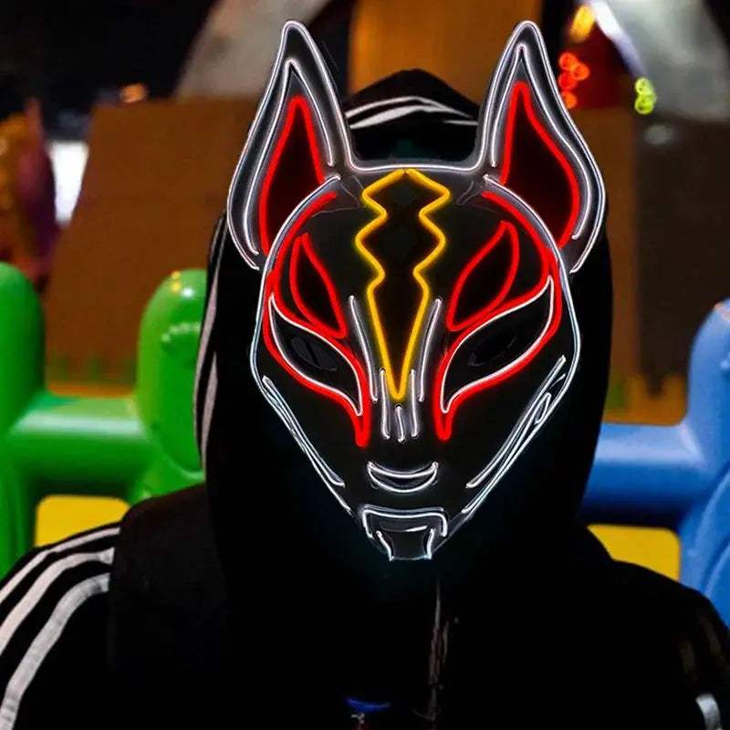  LED Light Up Glow Halloween Fox Mask Cosplay Party -  ToylandEU™