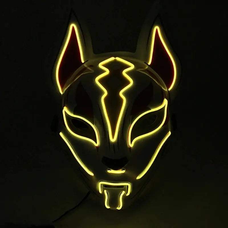  LED Light Up Glow Halloween Fox Mask Cosplay Party -  ToylandEU™