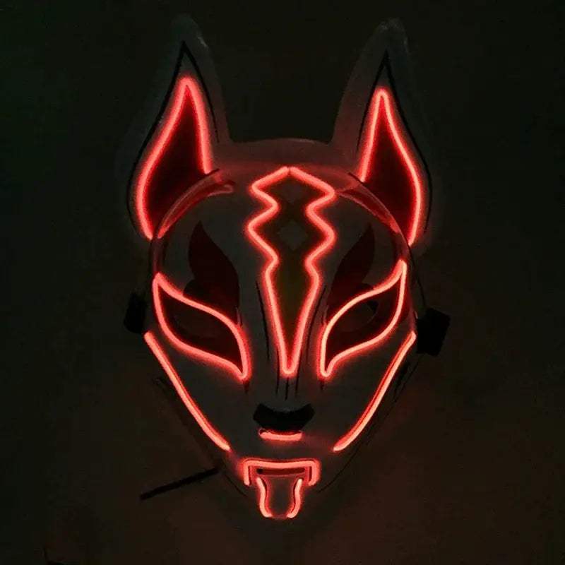  LED Light Up Glow Halloween Fox Mask Cosplay Party -  ToylandEU™