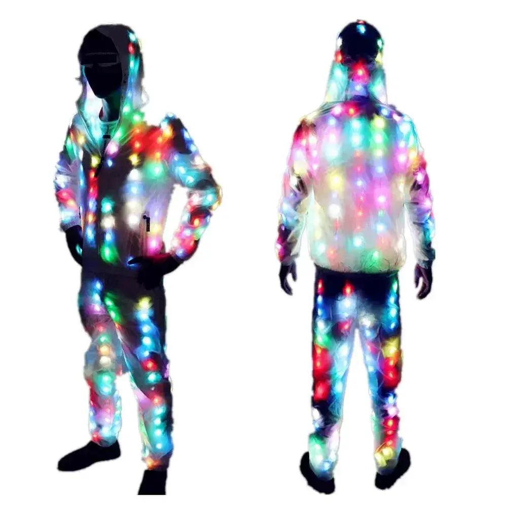  LED Lights Jacket Coat Pants Costumes Set Colorful Glowing -  ToylandEU™
