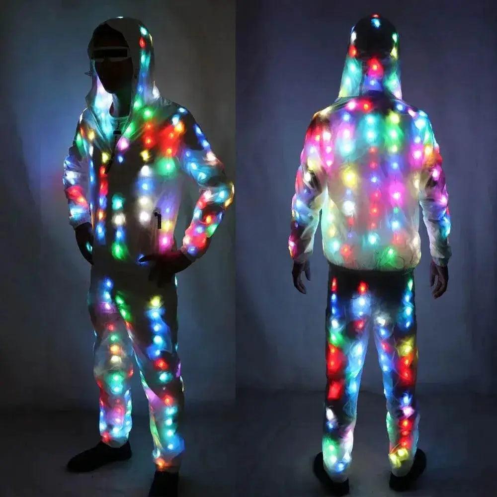  LED Lights Jacket Coat Pants Costumes Set Colorful Glowing -  ToylandEU™