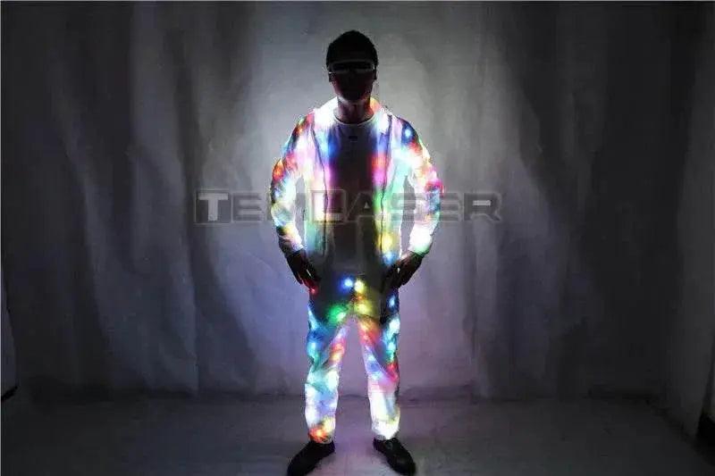  LED Lights Jacket Coat Pants Costumes Set Colorful Glowing -  ToylandEU™