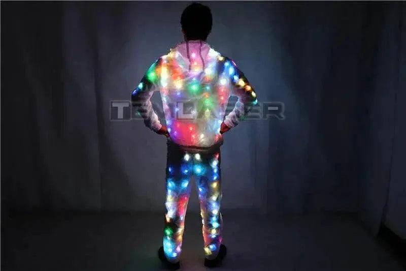  LED Lights Jacket Coat Pants Costumes Set Colorful Glowing -  ToylandEU™