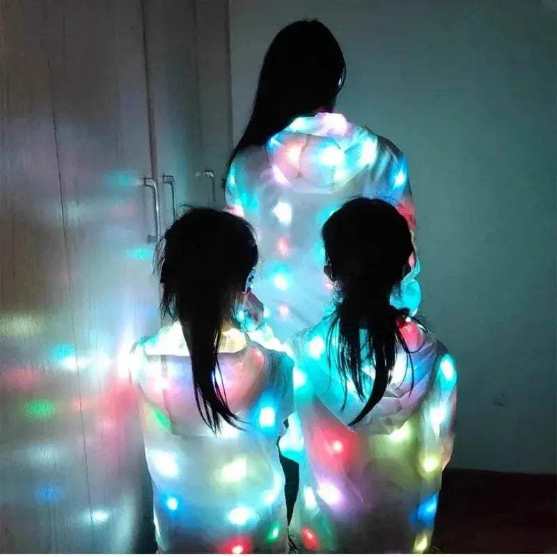 LED Light Up Jacket For Rave Performances Waterproof Glow - ToylandEU