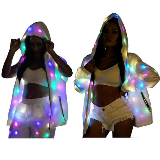  LED Light Up Rave Jacket Unisex Night Runs And Parties -  ToylandEU™