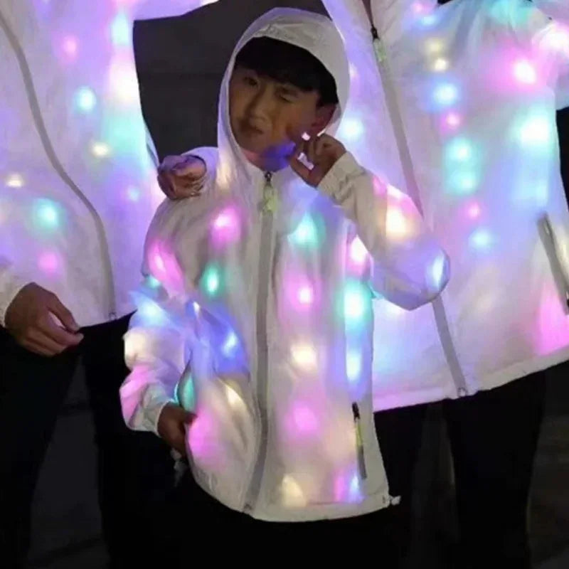 LED Light Up Rave Jacket Waterproof Glow Costume for Parties - ToylandEU