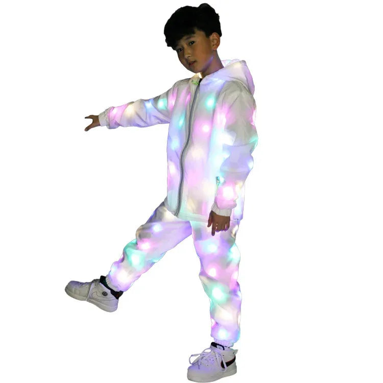 LED Light Up Rave Jacket Waterproof Glow Costume for Parties - ToylandEU