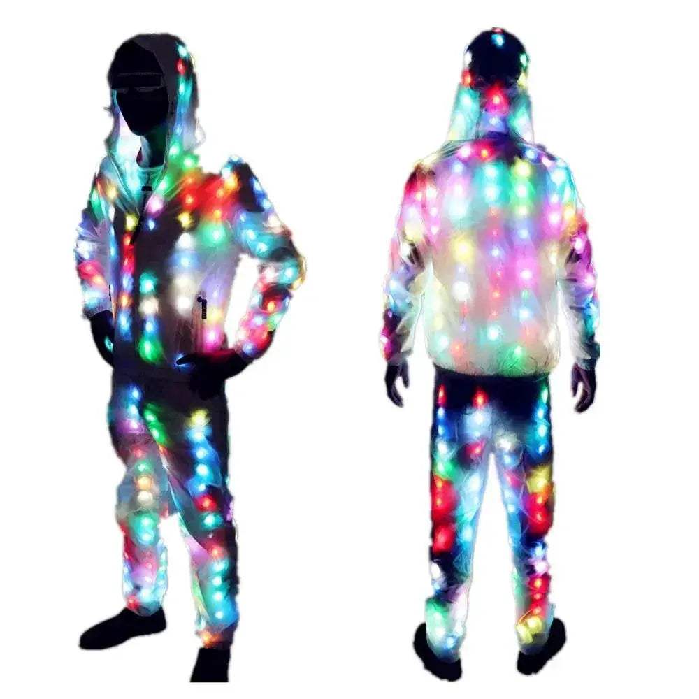  LED Lights Jacket Coat Pants Costumes Set Colorful Glowing -  ToylandEU™