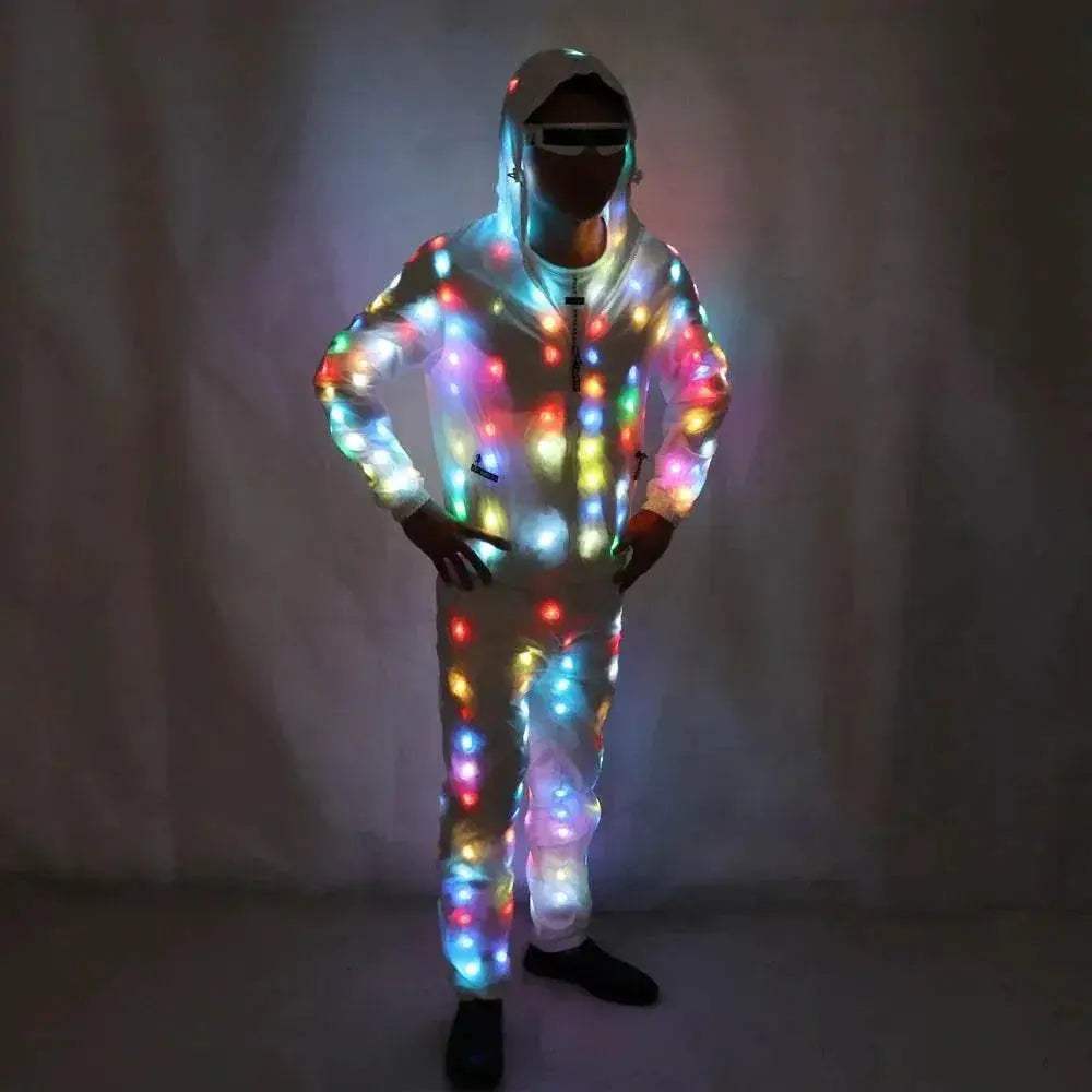  LED Lights Jacket Coat Pants Costumes Set Colorful Glowing -  ToylandEU™