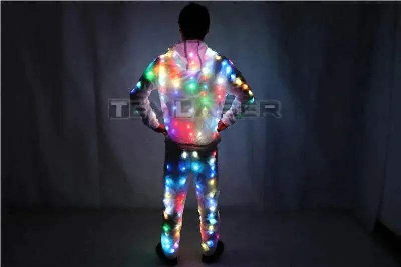  LED Lights Jacket Coat Pants Costumes Set Colorful Glowing -  ToylandEU™