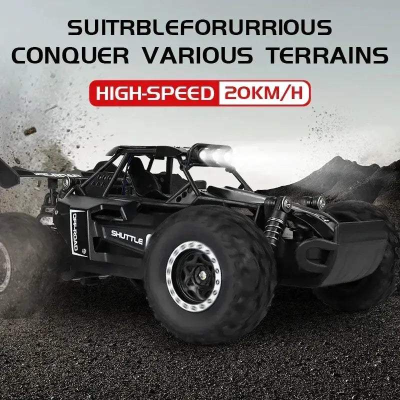 LED Lights RC Car 2WD Off Road Remote Control Vehicle - ToylandEU