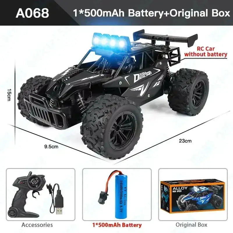 LED Lights RC Car 2WD Off Road Remote Control Vehicle - ToylandEU
