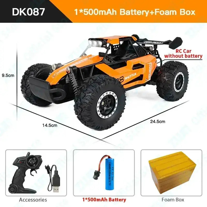 LED Lights RC Car 2WD Off Road Remote Control Vehicle - ToylandEU