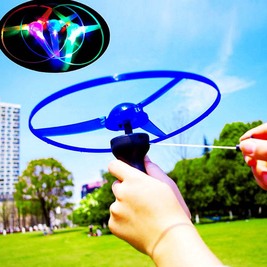 LED Luminous Flying Disc Helicopter Toy - 3 Pack of Fun Adventure - ToylandEU