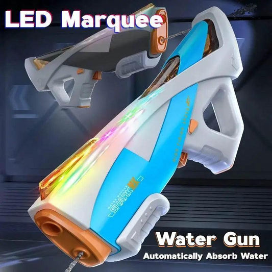  LED Marquee Electric Water Gun for Kids Full Automatic High Power Absorb Water Summer Outdoor Pool Toy -  ToylandEU™