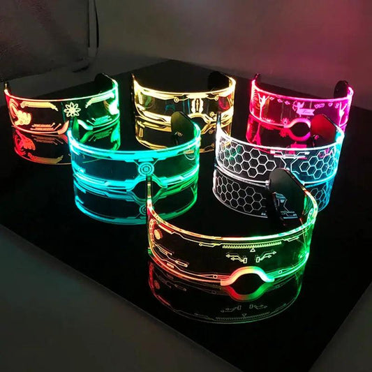  LED Neon Sunglasses For Nightclubs With Flashing Lights -  ToylandEU™