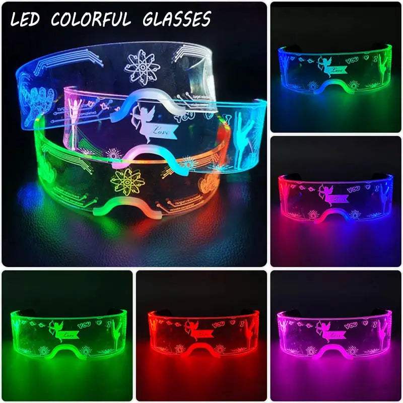  LED Neon Sunglasses For Nightclubs With Flashing Lights -  ToylandEU™