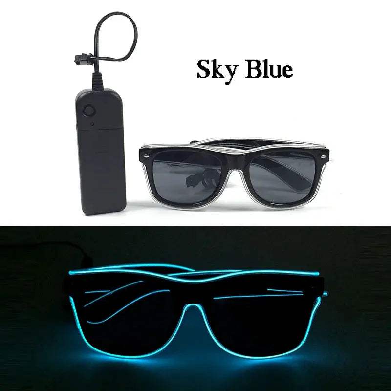  LED Neon Sunglasses For Nightclubs With Flashing Lights -  ToylandEU™