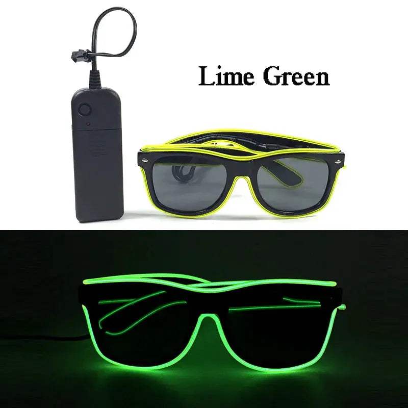  LED Neon Sunglasses For Nightclubs With Flashing Lights -  ToylandEU™