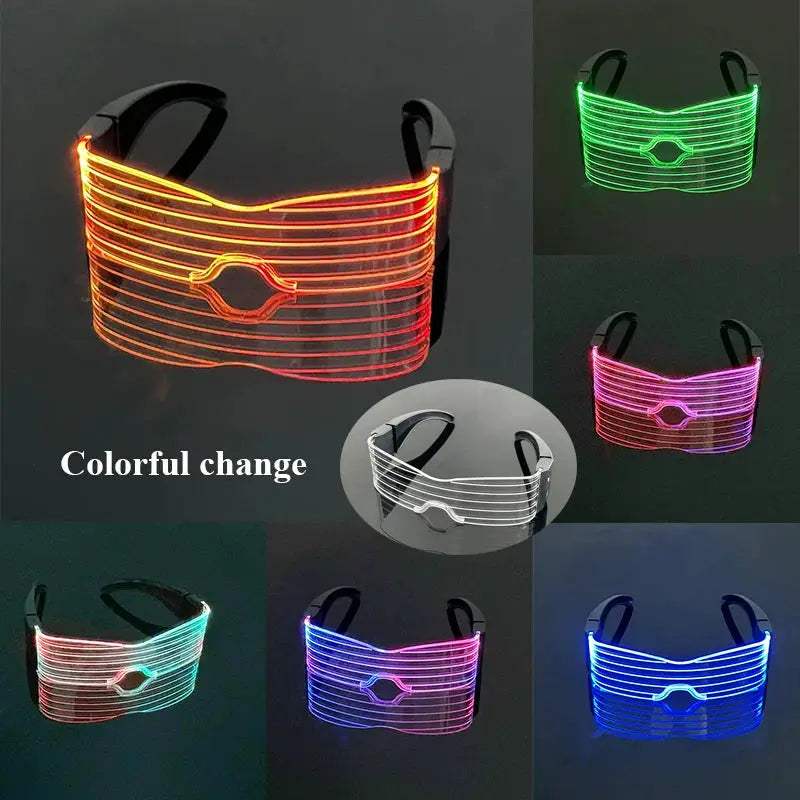  LED Neon Sunglasses For Nightclubs With Flashing Lights -  ToylandEU™