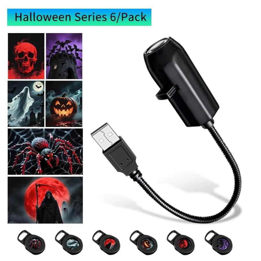LED Projection Light | Moon Pumpkin Scenes | Toylandeu™