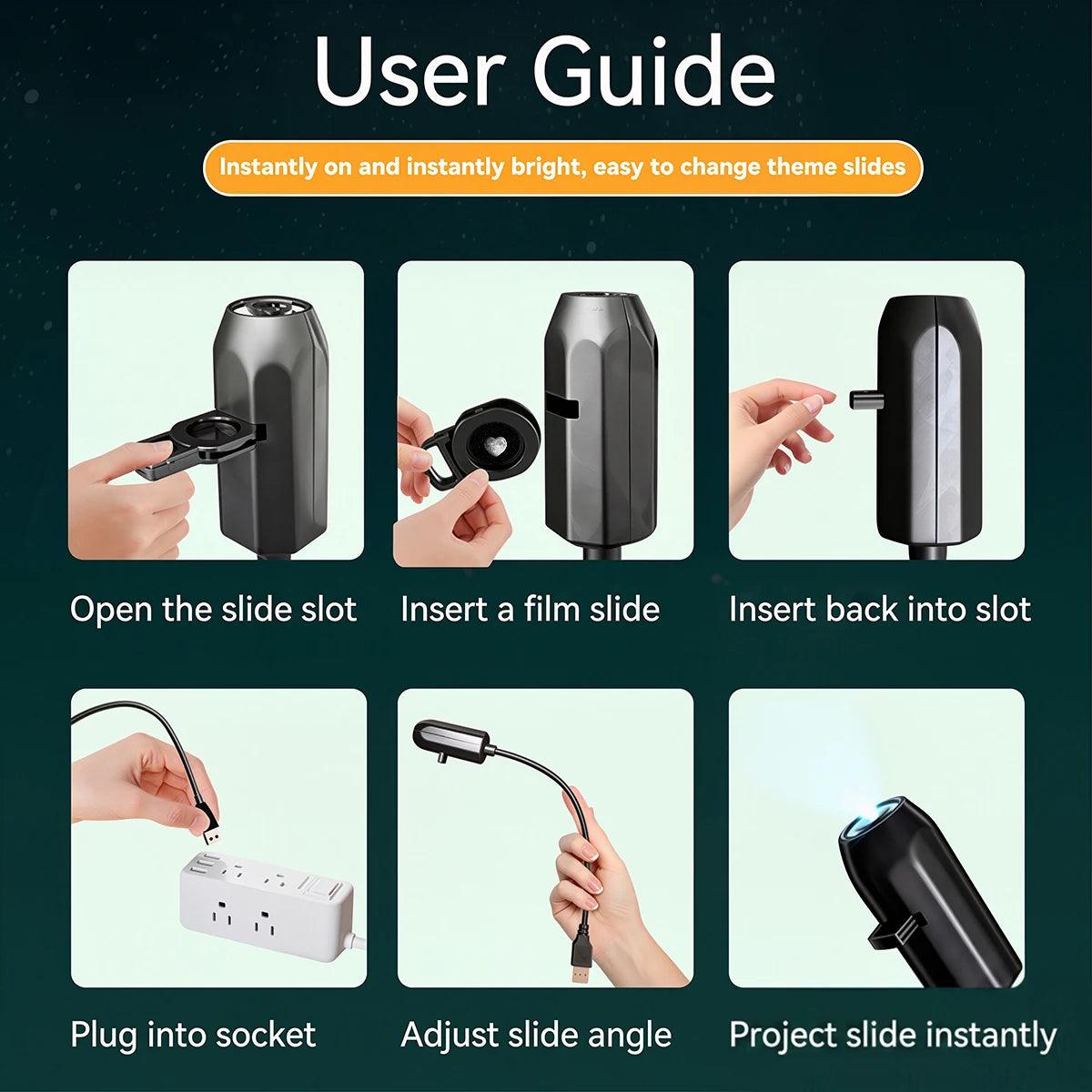 LED Projector Night Light | Ceiling Projection | Toylandeu™