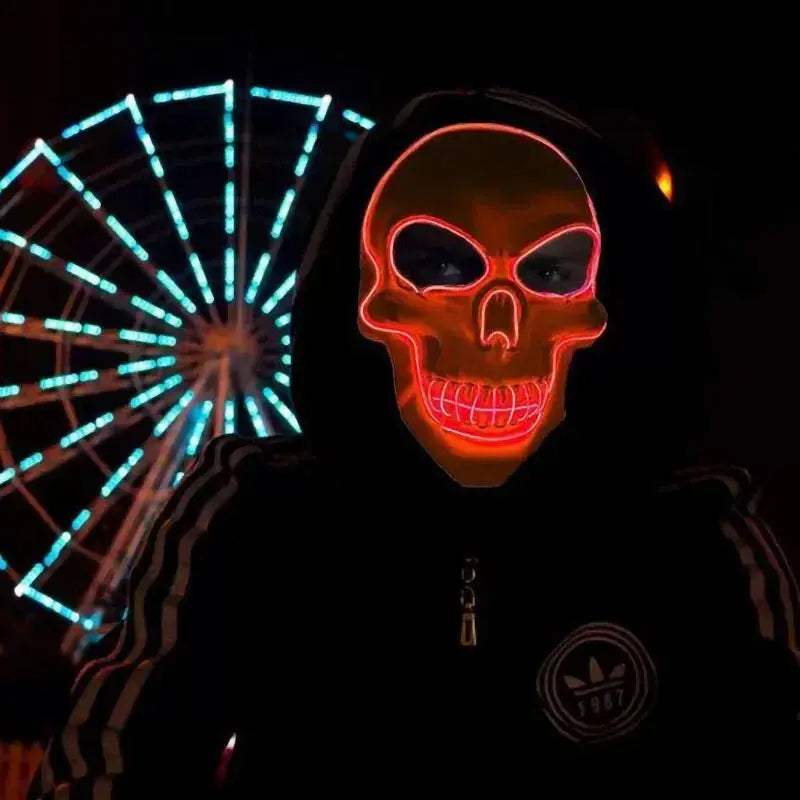  LED Skull Mask Cold Light for Halloween Cosplay -  ToylandEU™