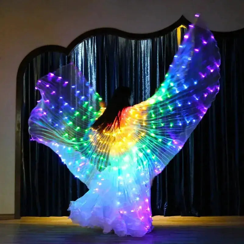 LED Wings Cloak For Performances With Luminous Glow - ToylandEU