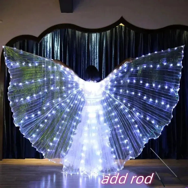 LED Wings Cloak For Performances With Luminous Glow - ToylandEU