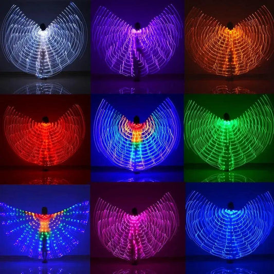  LED Wings For Belly Dance Safe Low Voltage Glow -  ToylandEU™